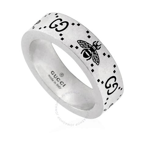 gucci bee engraved ring|gg bee motif ring.